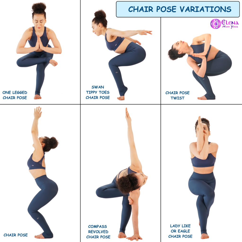 yoga chair pose twist